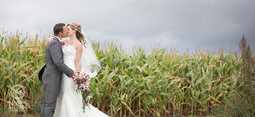 cornfield wedding portraits