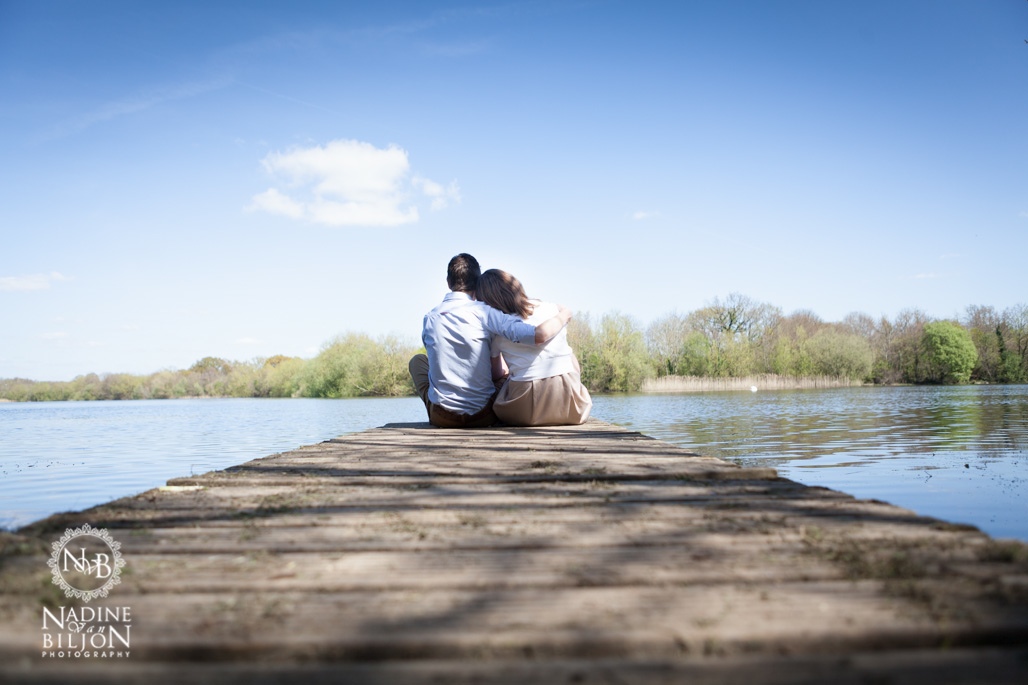 Couple by a lake