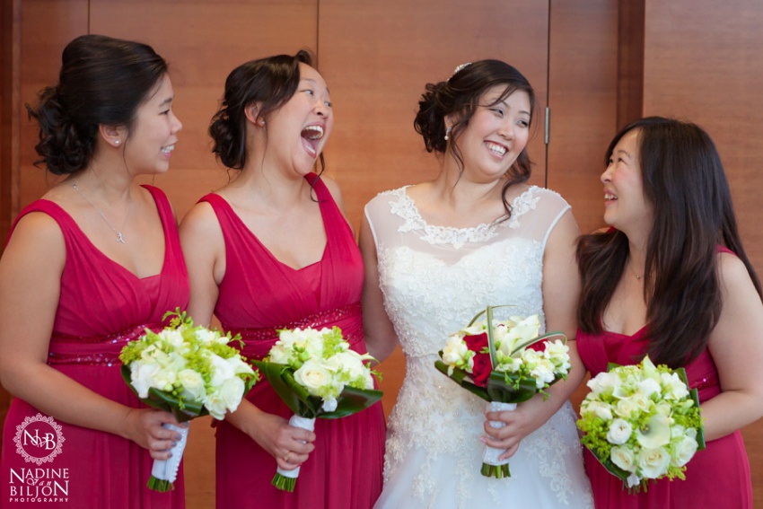 Red bridesmaid dresses